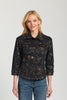 Image of APNY Apparel Metallic Floral Jean Jacket - Multicolor