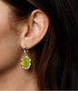 Image of Anabel Aram Bamboo Peridot Stone Drop Earring