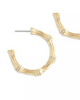 Image of Anabel Aram Bamboo Medium Hoop Earring - Gold