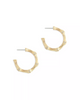 Image of Anabel Aram Bamboo Medium Hoop Earring - Gold