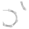 Image of Anabel Aram Bamboo Medium Hoop Earring - Silver