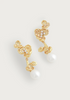 Image of Anabel Aram Orchid Pearl Drop Earring