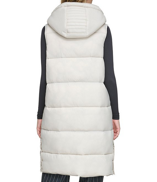 Andrew Marc Kerr Hooded Long Puffer Vest - Moon – Rippe's
