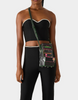 Image of Betsey Johnson Kitsch Scored! Crossbody Bag - Black/Multicolor