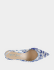 Image of Betsey Johnson Clark Embellished Slingback - White/Blue Floral