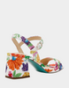 Image of Betsey Johnson Tamy Floral Beaded Block Heel - Bright Multi