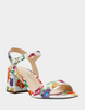 Image of Betsey Johnson Tamy Floral Beaded Block Heel - Bright Multi