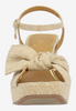 Image of J. Reneé Burkett Block Heel Sandal - Tan Linen
