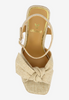Image of J. Reneé Burkett Block Heel Sandal - Tan Linen
