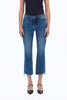 Image of Bayeas Mid Rise Cropped Stepped Hem Bootcut Jeans - Freeloop