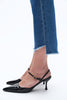 Image of Bayeas Mid Rise Cropped Stepped Hem Bootcut Jeans - Freeloop