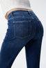 Image of Bayeas High Rise Cuffed Straight Leg Jeans - Trappist
