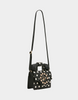 Image of Betsey Johnson Miss Connection Phone Bag - Black/White/Dots
