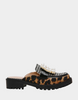 Image of Betsey Johnson Grayce Rhinestone and Pearl Embellished Mule - Leopard/Multicolor