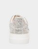 Image of Betsey Johnson Sidny Lace-Up Rhinestone Sneaker - Silver