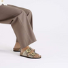 Image of Birkenstock Syndey Luxe Buckle Graceful Taupe Birko-Flor®