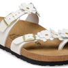 Image of Birkenstock Mayari Flowers Leather - White