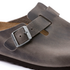 Image of Birkenstock Boston Soft Footbed Iron Oiled Leather