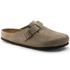 Image of Birkenstock Boston Soft Footbed Taupe Suede