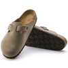 Image of Birkenstock Boston Soft Footbed Taupe Suede