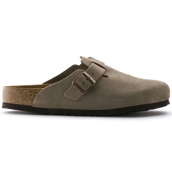 Birkenstock Boston Soft Footbed Taupe Suede – Rippe's