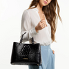 Image of Brahmin Small Denise satchel - Volcanic Red Melbourne