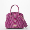 Image of Brahmin Rosetta Satchel - Island Petal Marquina