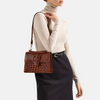 Image of Brahmin Small Hallie Satchel - Mindful Grey Acoustic