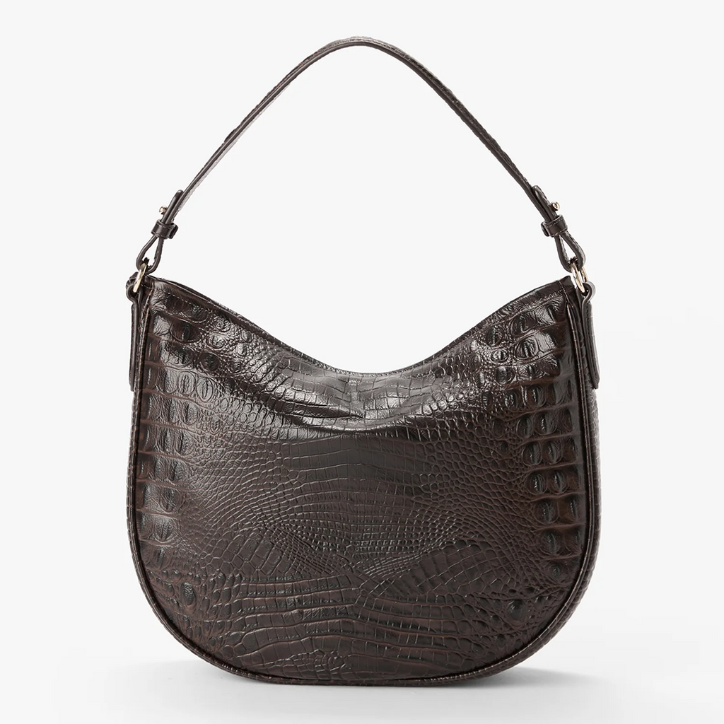 Brahmin Small Kathleen Shoulder Bag - Chocolate Alden Road