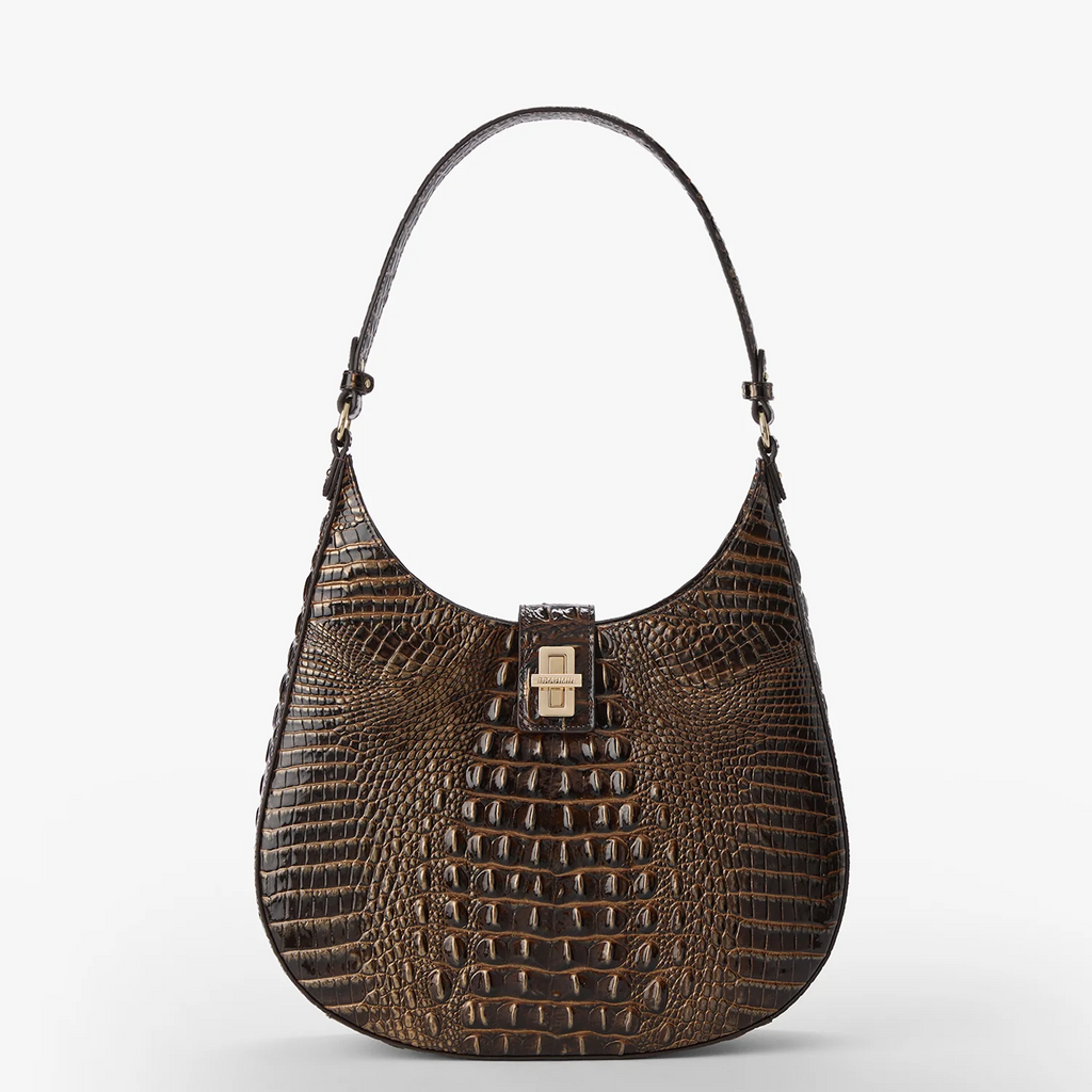 Brahmin Fallon Shoulder Bag - Chocolate Melbourne
