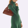 Image of Brahmin Adrian Satchel - Electric Fuchsia Melbourne