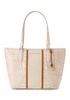 Image of Brahmin Medium Asher Tote - Ivory Helm