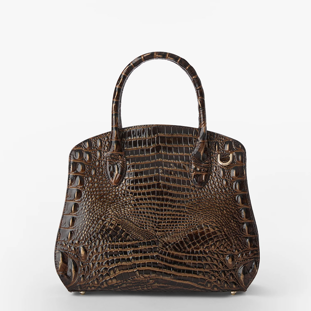Brahmin Rosetta Satchel - Chocolate Melbourne