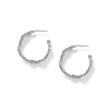 Image of Brighton Everbloom Petal Hoop Earring - Silver