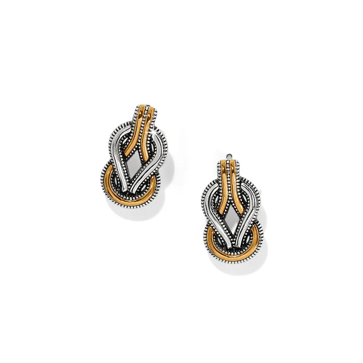 Brighton Interlok Harmony Two-Tone Post Earring