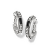 Image of Brighton Pretty Tough Gem Hoop Earring - Silver/Black