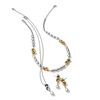 Image of Brighton Interlok Single Knot Drops Collar Necklace