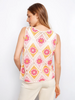 Image of Charlie B Floral Sleeveless Crochet Cotton Blend Top - Apricot