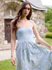 Image of Charlie B Brielle Floral Print Convertible Skirt/Dress - Blue