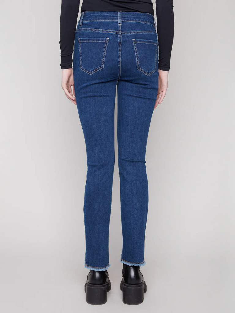Charlie B Bootcut Tulip Hem Jean - Indigo