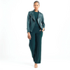 Image of Clara Sunwoo Wide Leg Pocket Pant - Hunter Green