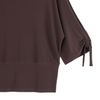 Image of Clara Sunwoo Blouson Tie Cuff Top - Brown