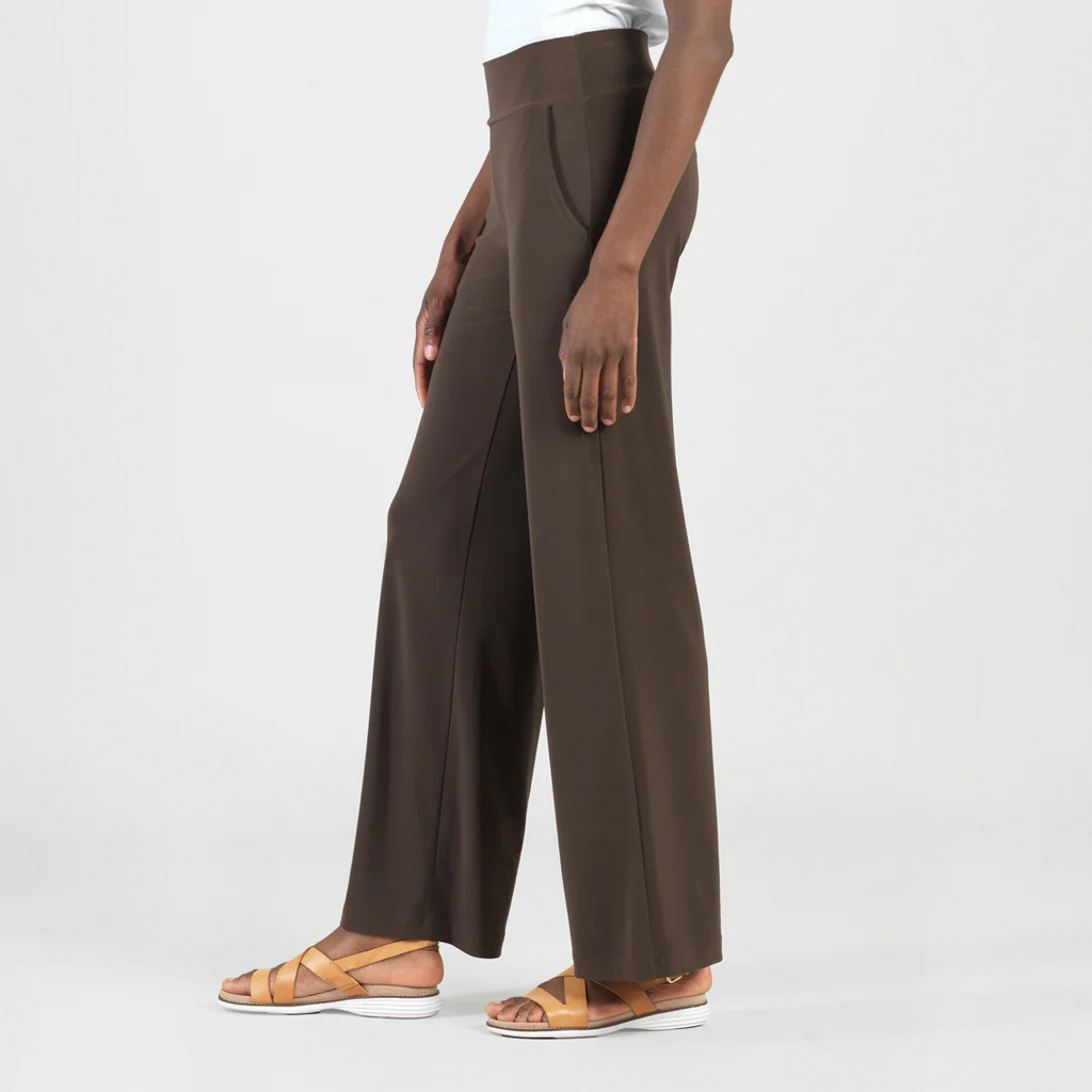 Clara Sunwoo Wide Leg Pocket Pant - Brown
