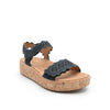 Image of Earth Shoes Slata Ankle Strap Wedge Sandals - Navy