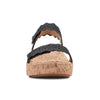 Image of Earth Shoes Slata Ankle Strap Wedge Sandals - Navy