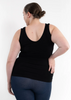 Image of Elietian Reversible Tank Curvy Fit - Black