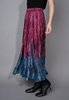 Image of Picadilly Printed Crinkle Maxi Skirt - Bordeaux/Multicolor