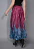 Image of Picadilly Printed Crinkle Maxi Skirt - Bordeaux/Multicolor