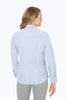 Image of Foxcroft Dianna Plus Size Essential Cotton Pinpoint Non-Iron Shirt - Blue Wave