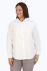 Image of Foxcroft Dianna Plus Size Cotton Essential Pinpoint Non-Iron Shirt - White